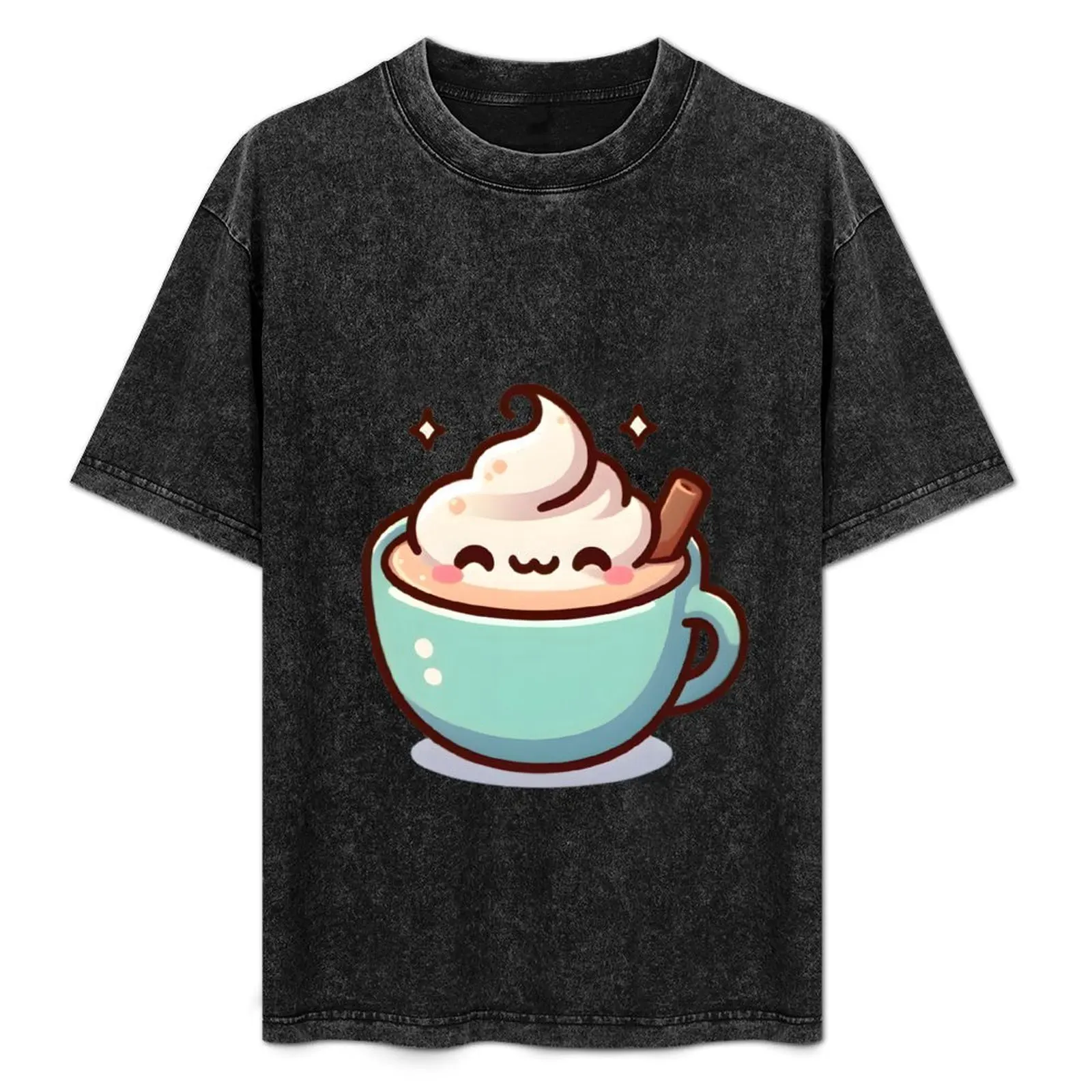 Cute Pastel Coffee Cup T-Shirt shirts graphic summer clothes plain blacks workout shirts for men