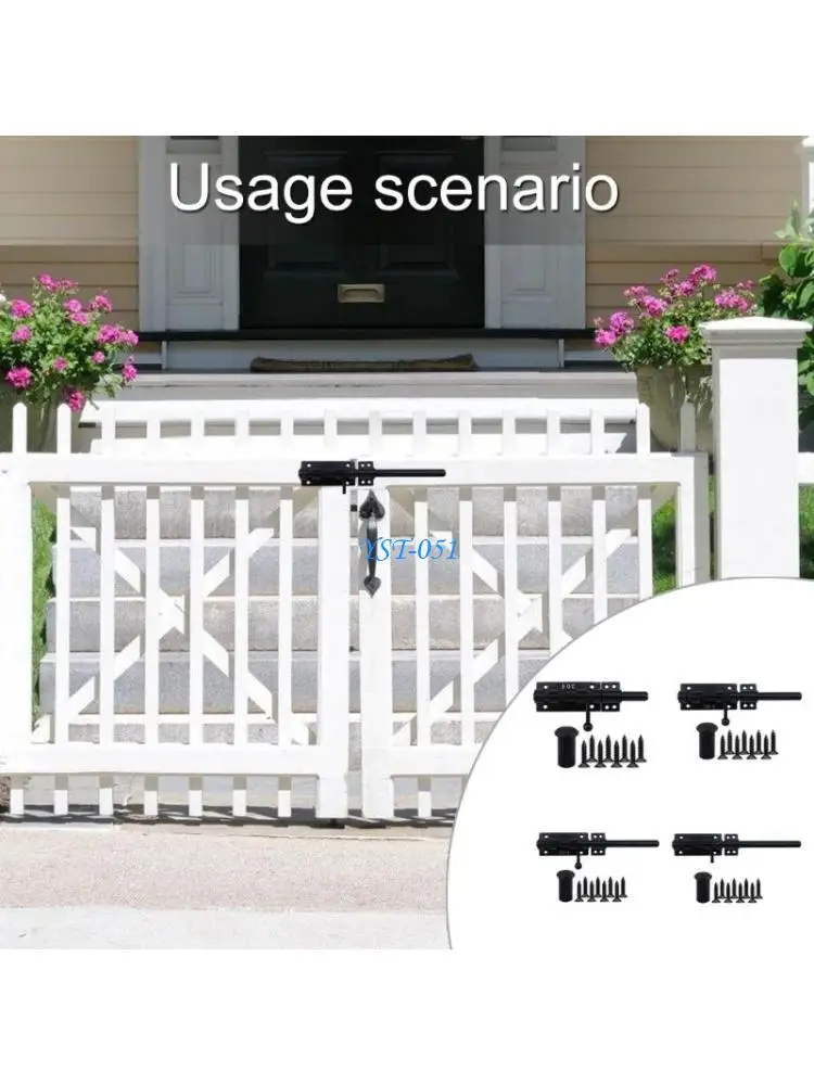

E15A Black Finish Slide Latches Lock Home Accessory for Enhances Protective