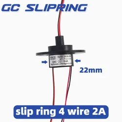 Slip Ring 4rings2A conductive ring, brush rotating connector, collector ring, carbon brush, sliding ring, diameter