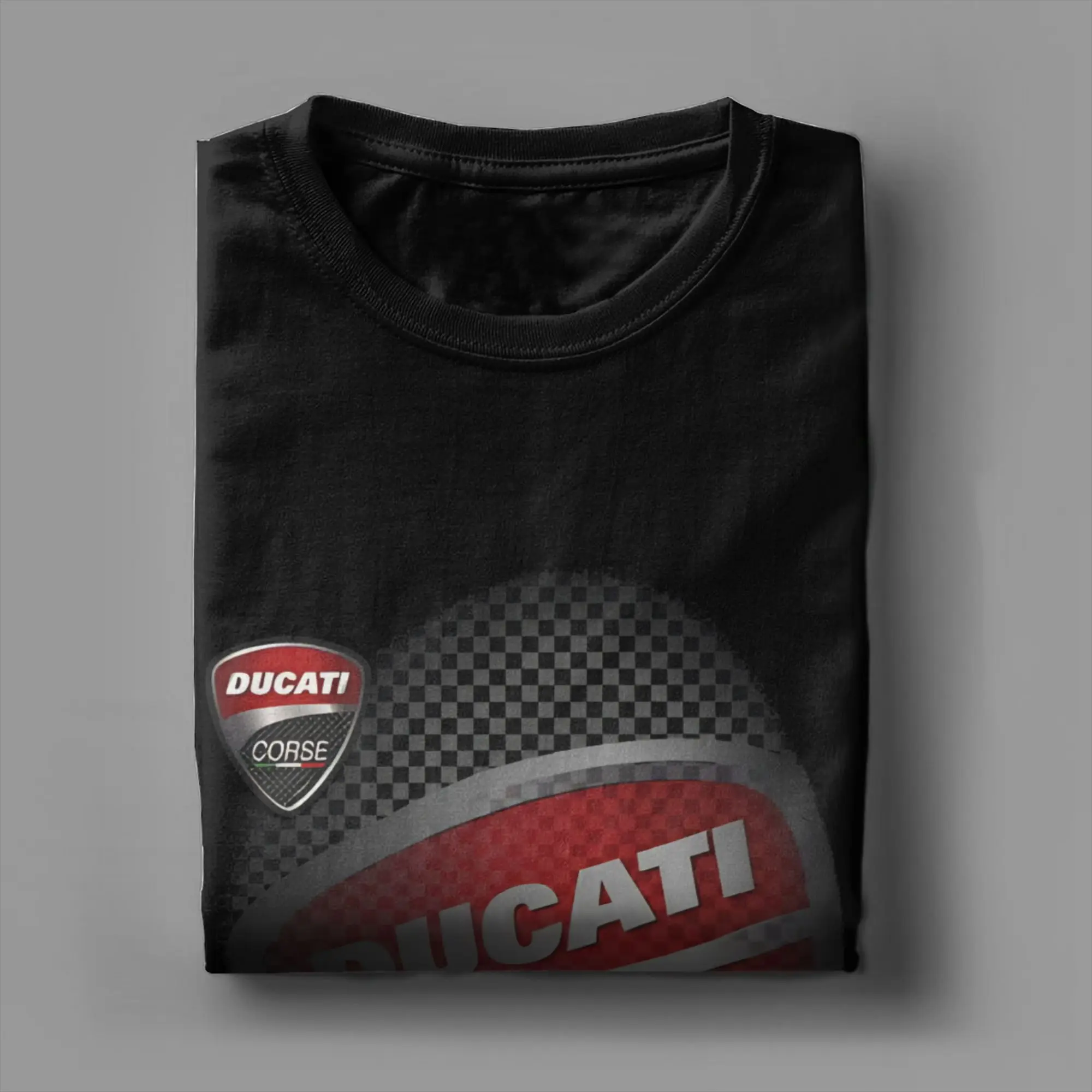 Classic Funny Graphic 100% Cotton T-Shirt D-Ducatis Tees Tops For Men view 3