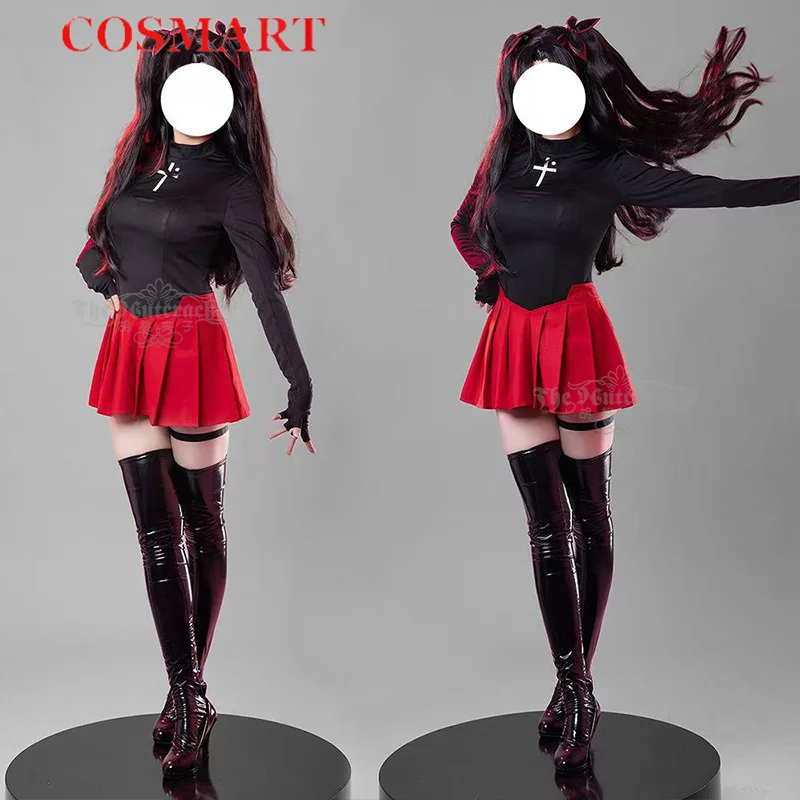 COSMART Fate/stay Night Tohsaka Rin Cosplay Costume Cos Game Anime Party Uniform Hallowen Play Role Clothes Clothing