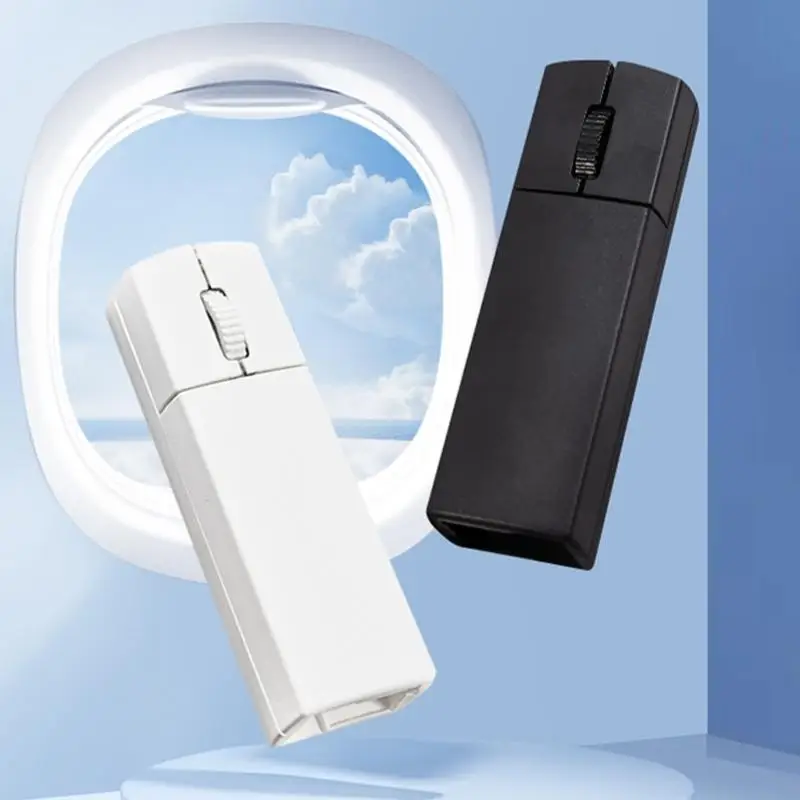 

Silents Three Device 2.4G Bluetooth-compatible Mouse With Receiver Storage USB C Fast Charging Travel Friendly
