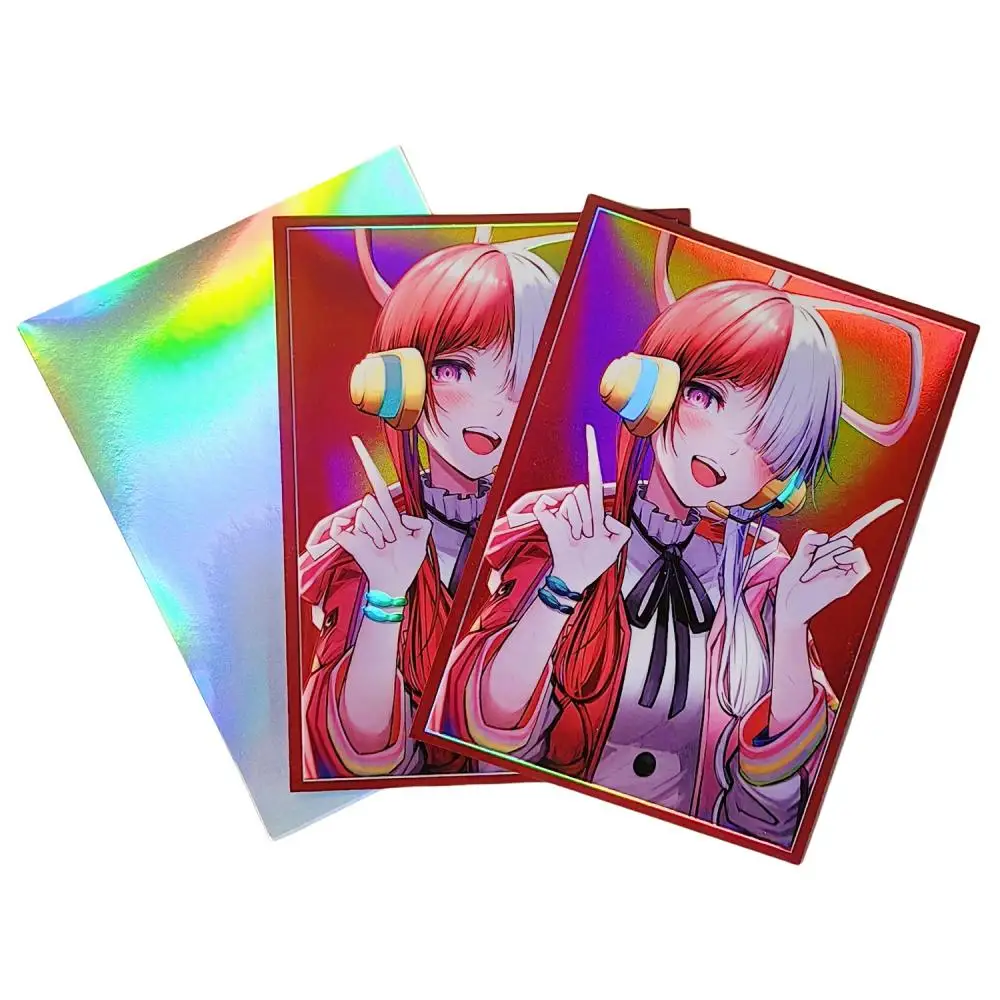 60Pcs/set One Piece Uta Cards Sleeve Opcg 67X92mm Anime Game Characters Colorful Laser Version Diy Cards Protective Cover