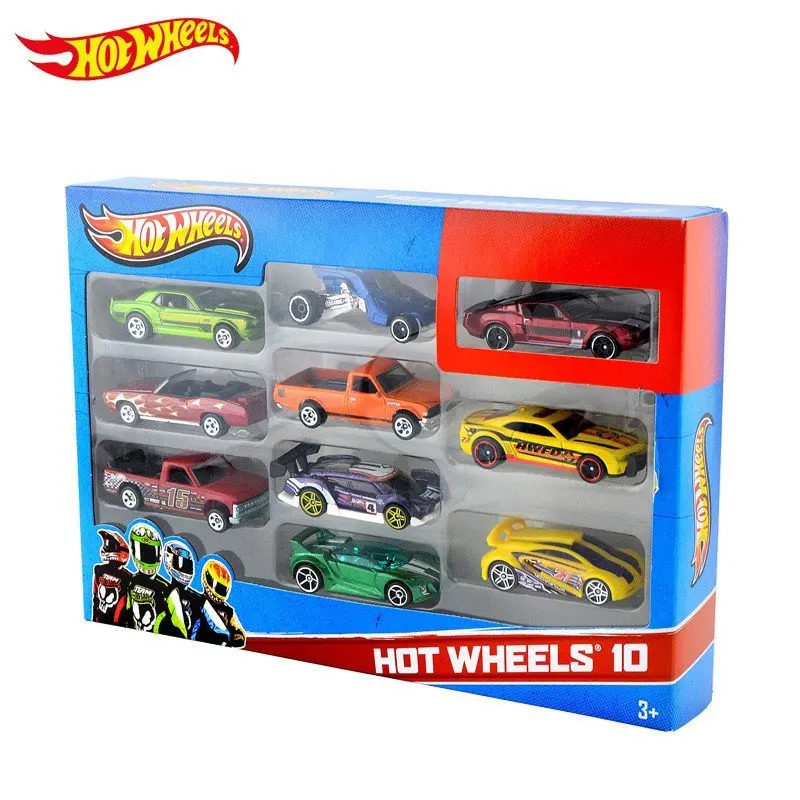 Hot Wheels track ESS BSC 10-Car Pack 1:64 Mini Model Car Kids Toys For Children Diecast Brinquedos Hotwheels Birthday Gift 54886