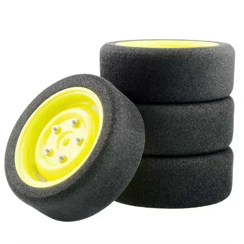 wltoys 144001 124019 124017 A959 parts 4pcs on road foam tyres 68MM wheel fit 12MM hex for 1/16 1/14 1/12 remotre contrl cars view 5