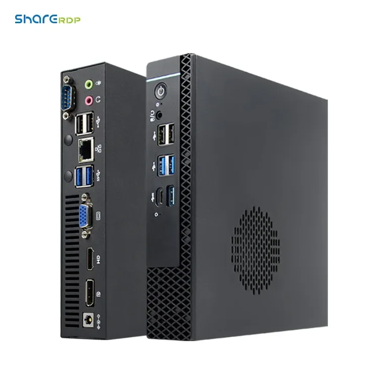 Sharerdp Factory OEM ODM Latest H610 12 Gen Computer Processors 12V Mini PC Desktop Computer Core I3 I5 I7 DDR4 Window 10