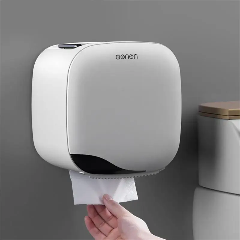 MENGNI-High Quality Luxury Toilet Paper Holder Waterproof Tissue Storage Box Toilet Roll Organizer Bathroom Accessories Sets