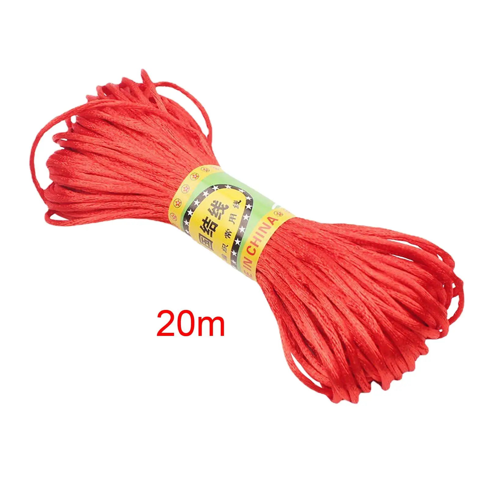 Chinese Knot Thread Satin Cord Satin String Chinese Knotting Cord for Chinese Knot DIY Craft Kumihimo