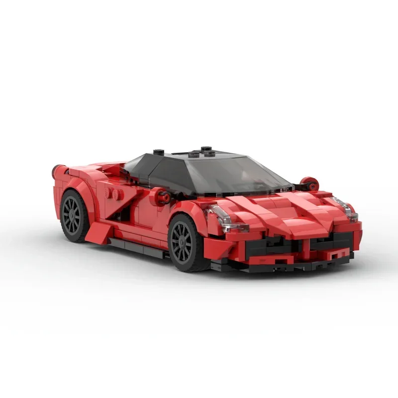 Coche de carreras deportivo Lafa V2 Moc, bloques de construcción, modelo de ladrillo, colección de exposiciones, juguetes, regalo para niños