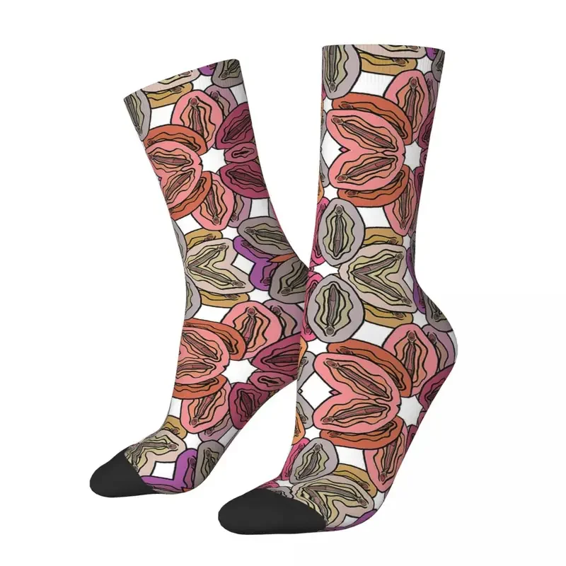 Y2K Vulva Colorful Pattern Harajuku Super Soft Stockings All Season Long Socks Accessories For Unisex Birthday Present