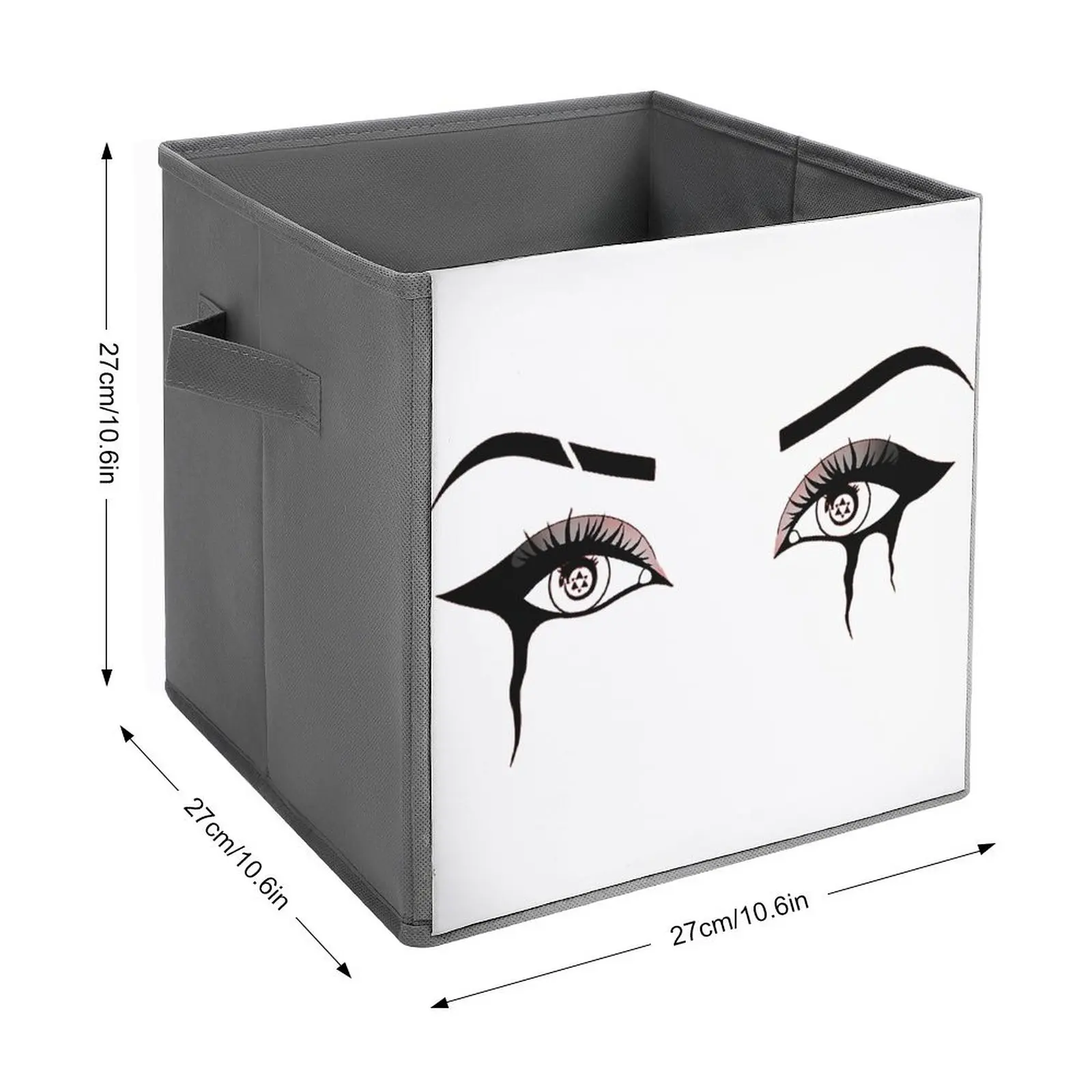 Storage Bins Homunculus FMA Ouroboros Classic Dust Proof Premium Folding Storage Box Lifting Hand Can Be Folded Towels Debris Ro