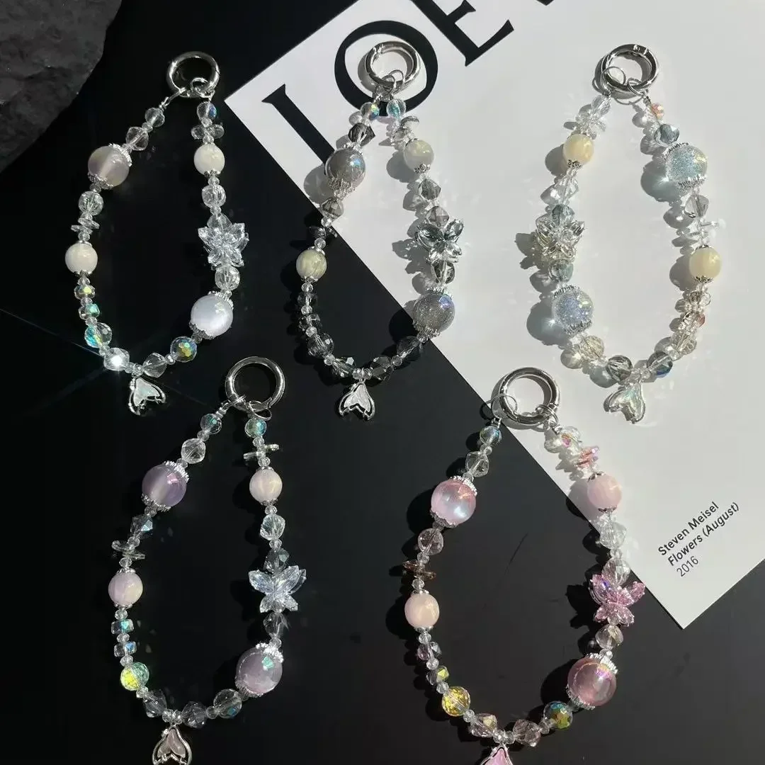 

INS Премиум Кристалл Анти-Drop Anti-Lost Цепочка для мобильного телефона CCD Камера Брелок Портативный Модный Открытый Ремешок Цепь