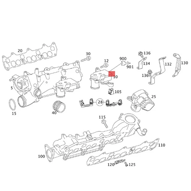 Car Intake Manifold Control Valve Diesel Intake Manifold Actuator Motor For Mercedes-Benz E350 GL320 V6 3.0L 6421500594