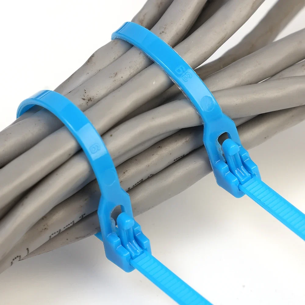 New Nylon Cable Ties Colorful Releasable Self-locking Slipknot Cables Ties Organizer Adjustable Heavy Duty Binder Lock Tie Strap