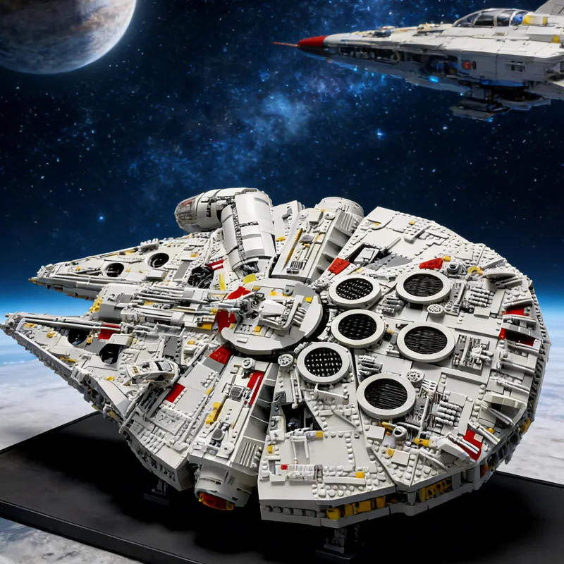 Disponibile Il Grande Nave Falcon Decorazione Della Casa Compatibile 75192 05132 Per I Bambini Ragazzi Di Compleanno Di Natale Regali FAI DA TE