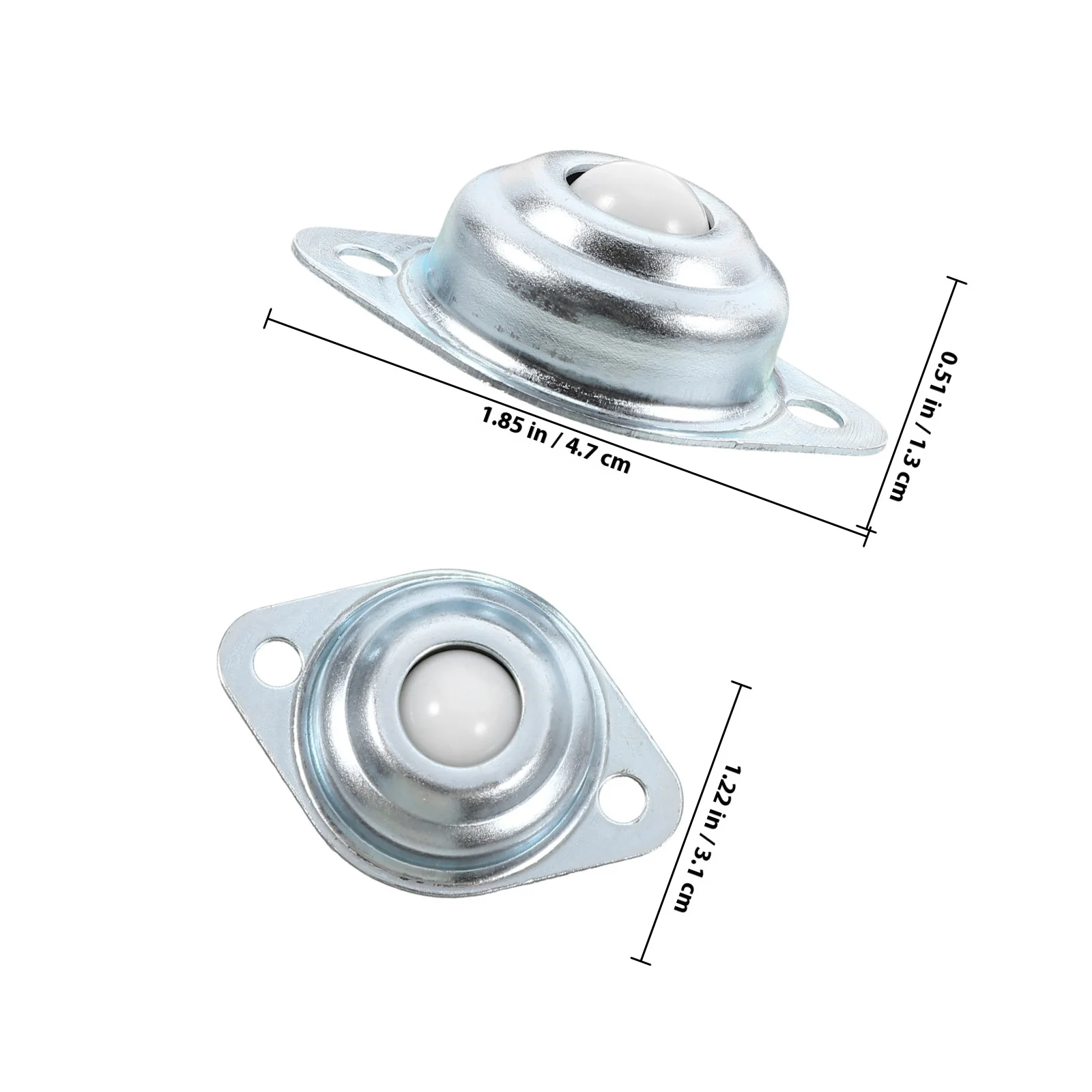 12 قطعة محمل كروي نايلون الأثاث الأجهزة الصغيرة عجلة نقل دوارة تحمل عملية سلسة منخفضة الضوضاء