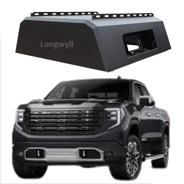 

Customized Truck Canopy for Sierra Lightweight Truck Cap Aluminum Smartcap High-quality Roll up Tonneau Cover