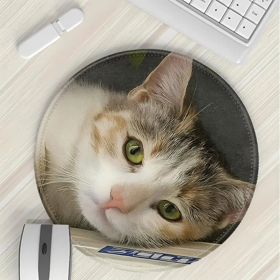 Probe Cute Cat overlock 1pc Mouse Pad Keyboard Mouse Pad Game Console Pad Desk accessories Computer Laptop Pad office Pad