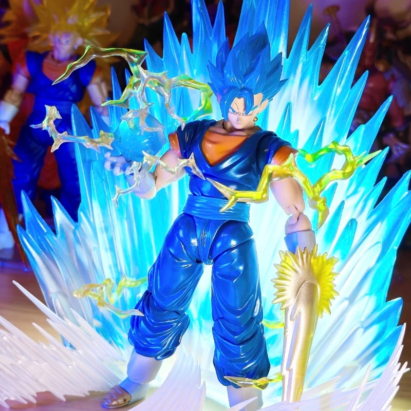 

Фигурка Demoniacal Fit Vegito Dragon Ball Super Saiyan God Vegito Vegetto, аниме-фигурка, модель Trump Card, синие волосы, в наличии