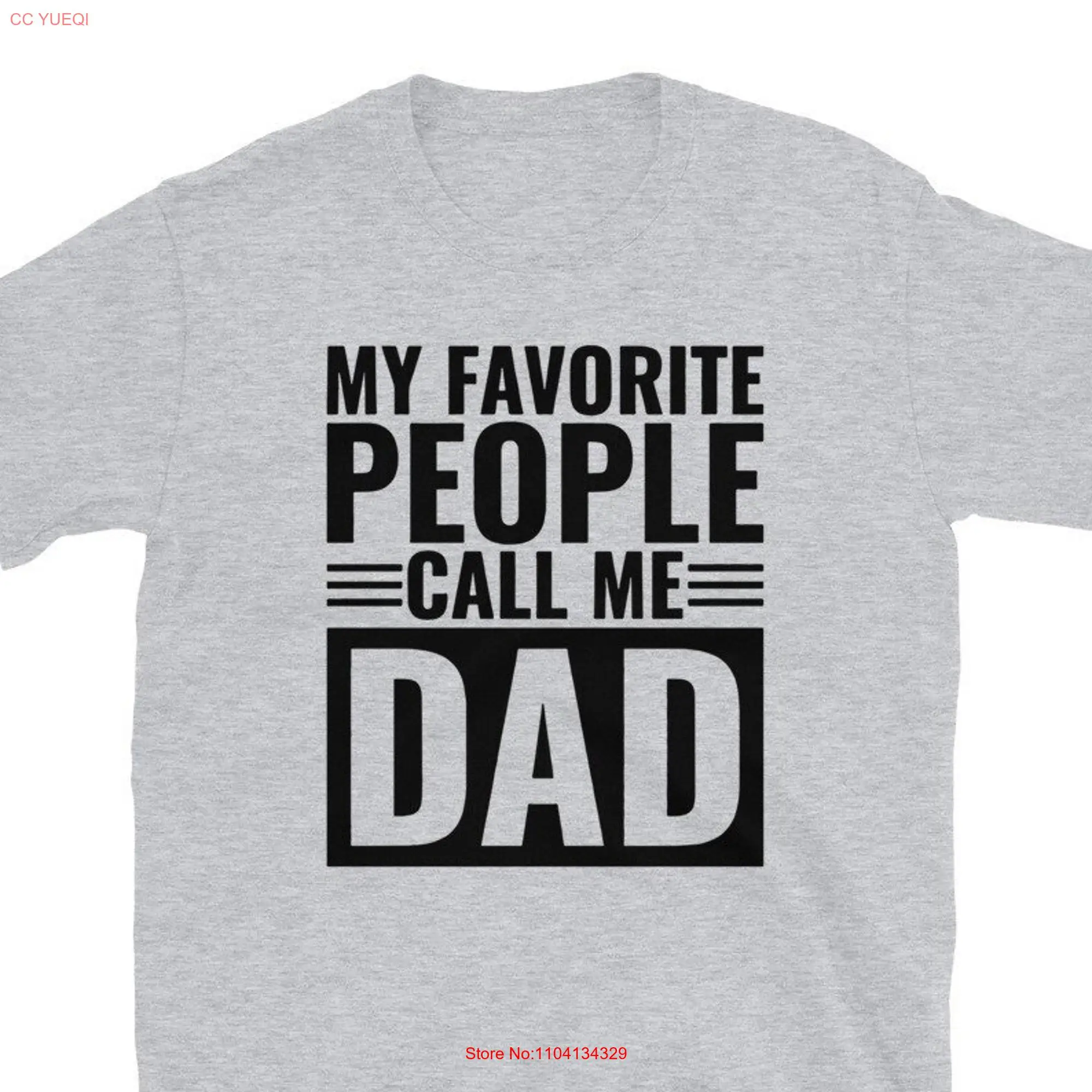 Camiseta de manga larga o corta para hombre, camisa divertida con frase My Favorite People Call Me Dad, para el Día del Padre