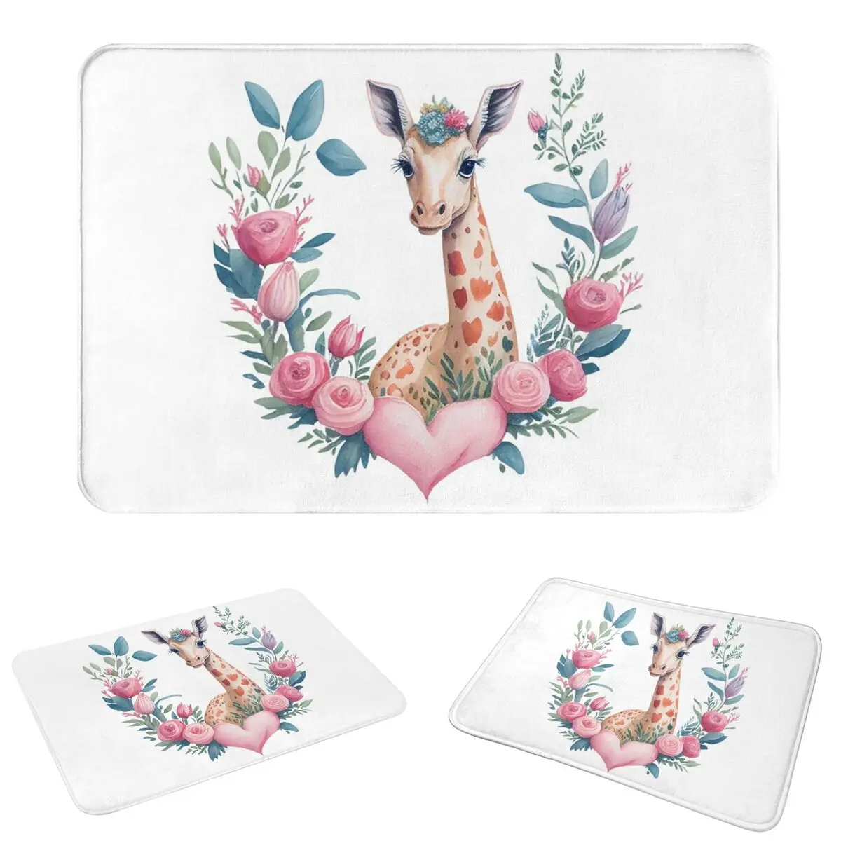 Little Giraffe Non-slip Doormat Floor Mat Cushion Carpet Rug for Kitchen Entrance Home Bathroom Footpad Mats