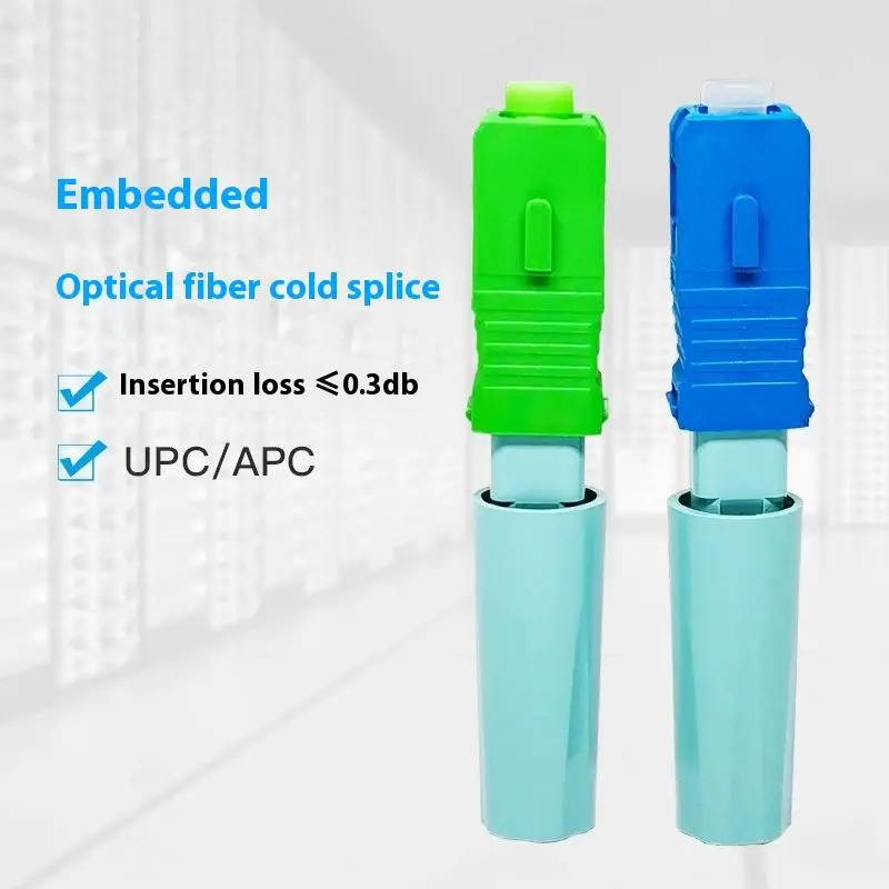 SCUPC/APC Optical Fiber Quick Connector Fiber Optic Cold Splicing FTTH Tool Fiber Cold Connection Field Assembly Fast Connector