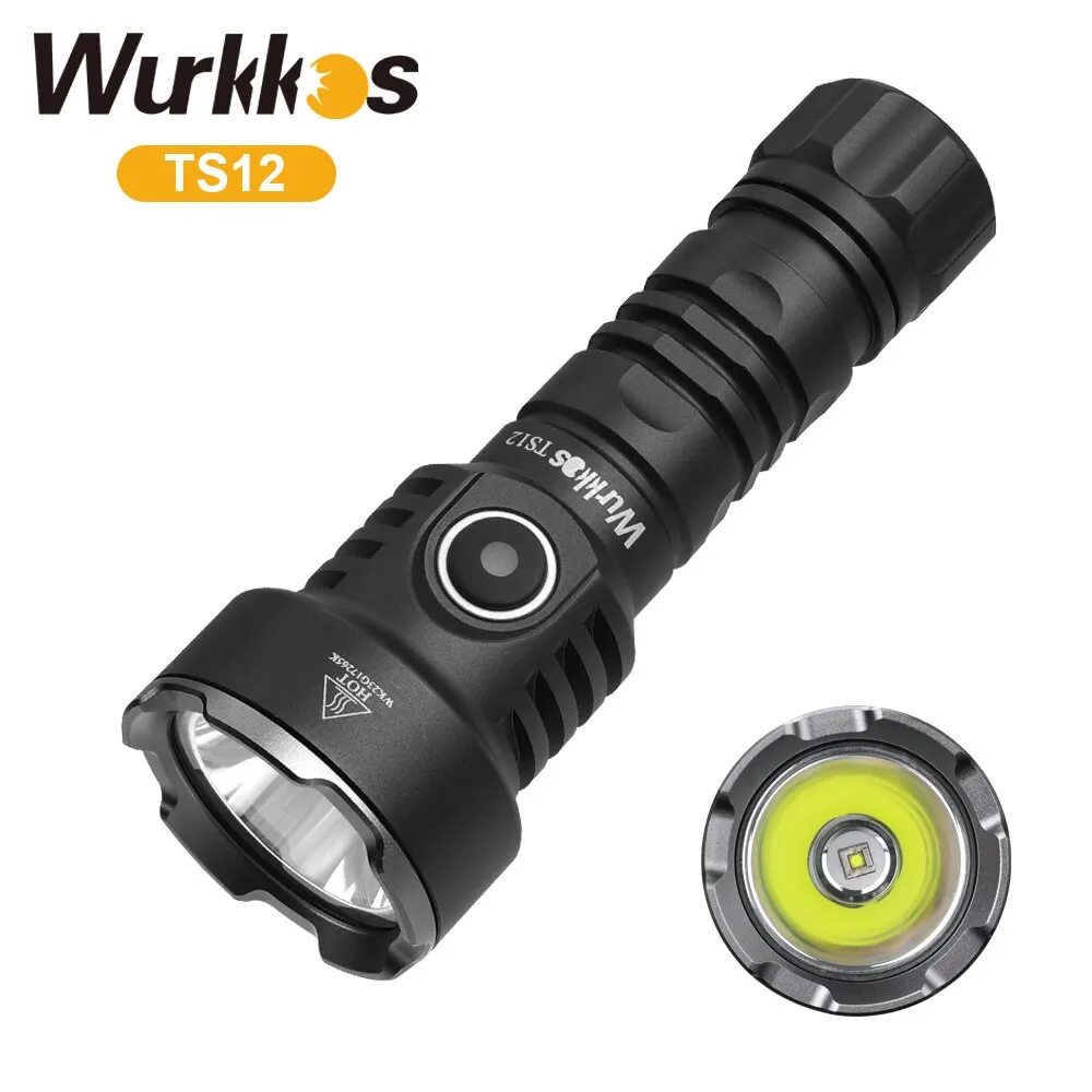 Wurkkos TS12 Mini EDC-zaklamp 1050lm 432meter Krachtig oplaadbaar licht met Bezel waterdichte IP68 zelfverdedigingstrander