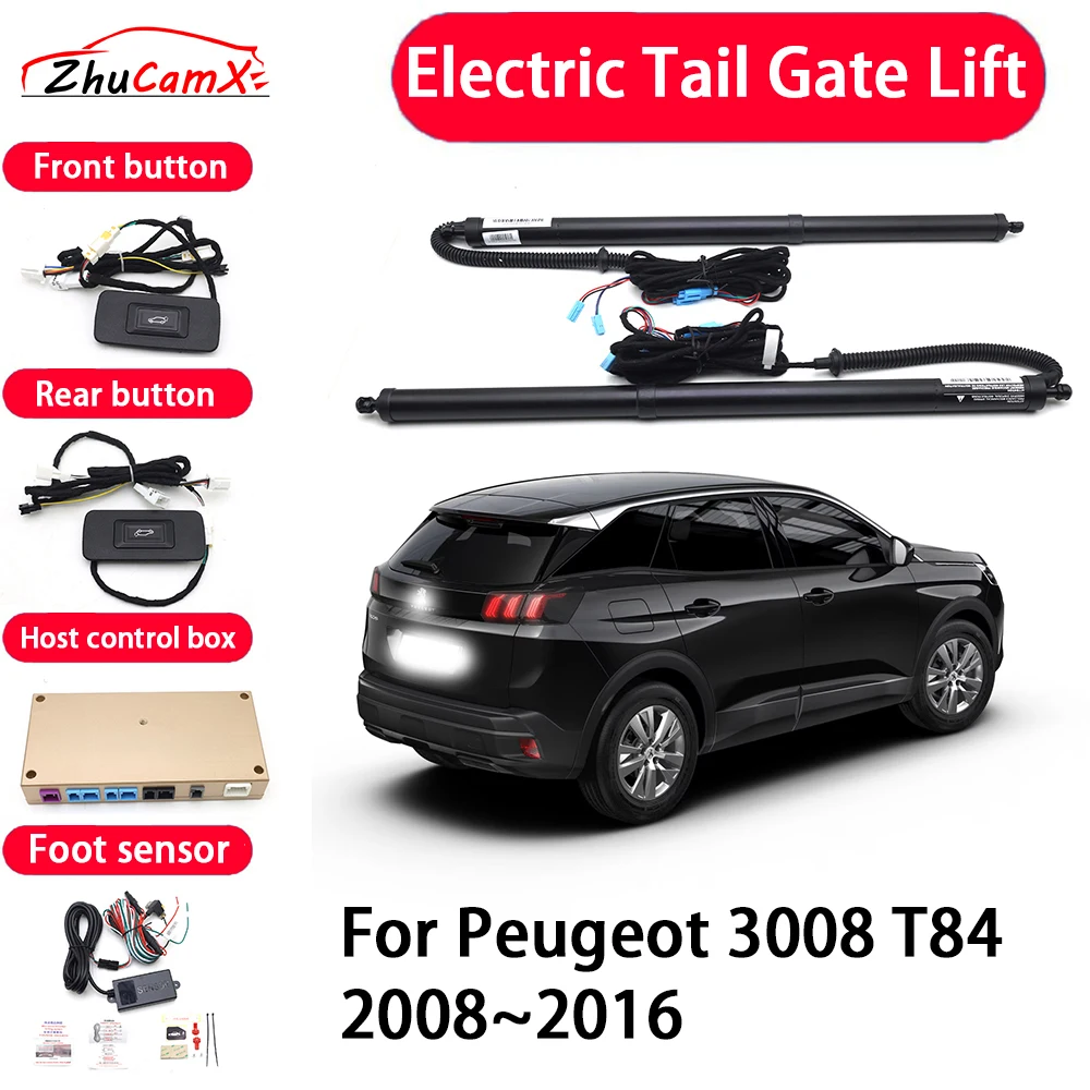 ZhuCamX Car Automatic Electric Tail Gate Lift Tailgate Assist System for Peugeot 3008 T84 2008–2016
