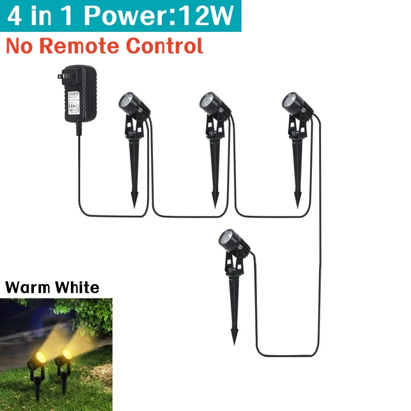 khelse Outdoor LED RGB Rasen Lampe Fernbedienung Spike Garten Landschaft Lampe wasserdicht IP65 Straße Weg Dekor Spot Beleuchtung 110/220V 6