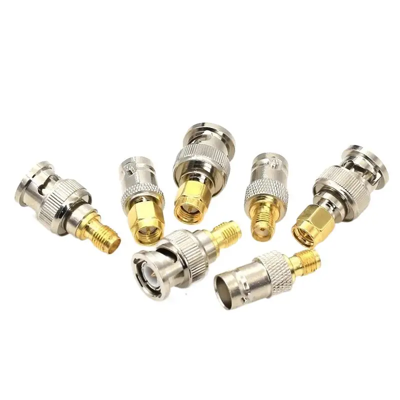 Разъемы BNC к SMA Тип Мужской Женский РЧ-разъем Адаптер Тестовый преобразователь Комплект Кабели передачи SMA
