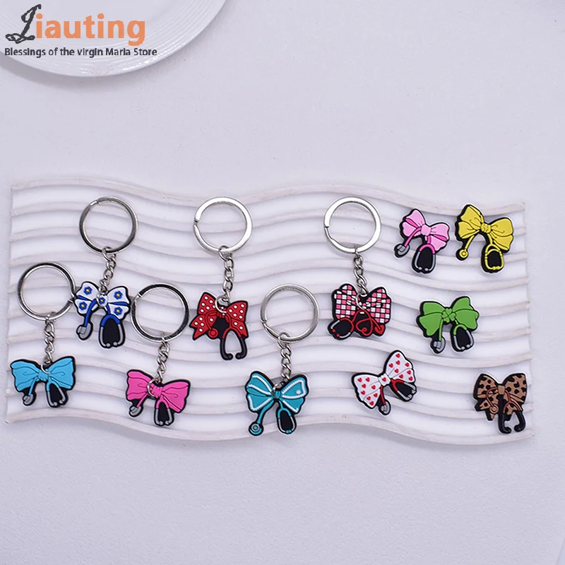 

10PCS Medical Keychain Stethoscope Nurse Uniform For Nurse Doctor Keyring Women Men Fashion Medical Key Accessories Friends Gift
