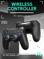 DATA FROG P03 Bluetooth-Compatible Game Controller for PS4 Elite Wireless Gamepad For PC Dual Vibration Joystick For IOS/Android