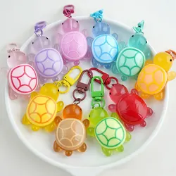 Cartoon 3D Schildkrรถte Schlรผsselbund Candy Farbe Acryl Tier Charms Mit Schlรผssel Ring Kind Spielzeug Student Diy Rucksack Dekoration Geschenke