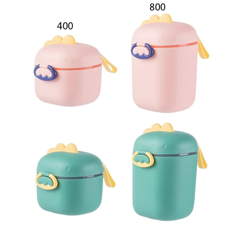 C9GB 400ml/800ml 베이비 포뮬러 디스펜서 (스쿠프 밀크 파우더 보관 상자 포함) 유아용 필수 시리얼 스낵 용기