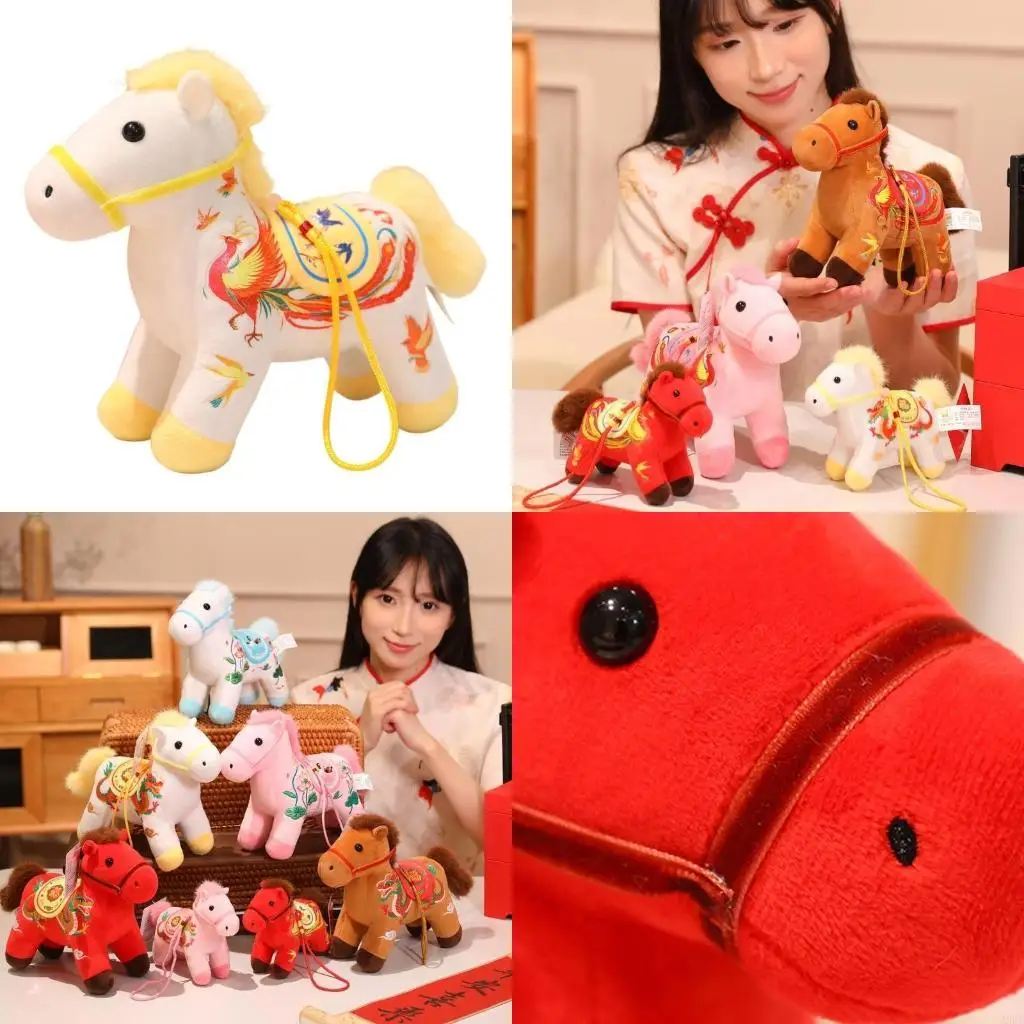 

Soft Plush Horse Zodiacs Animal Toy For Home Office Car Interior Decors A2UB