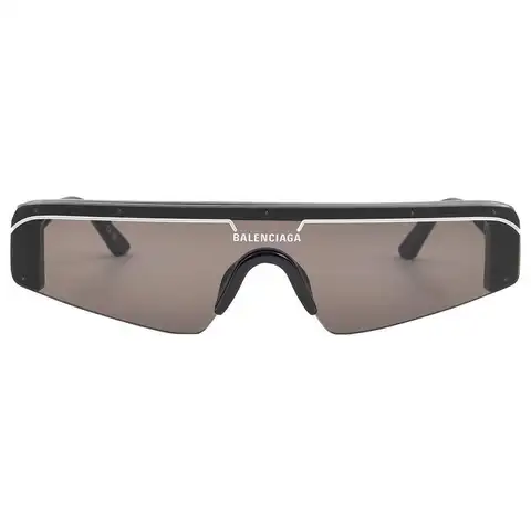 Balenciaga | Gray Shield Unisex Sunglasses BB0003S 001 99