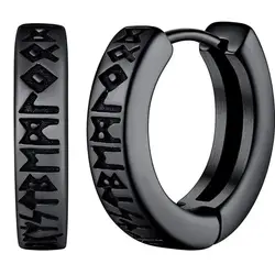Hip Hop Men Hoop Earrings Cool Ear Buckle Korean Style Huggie Hoop Earring Stainless Steel Street Wear Men