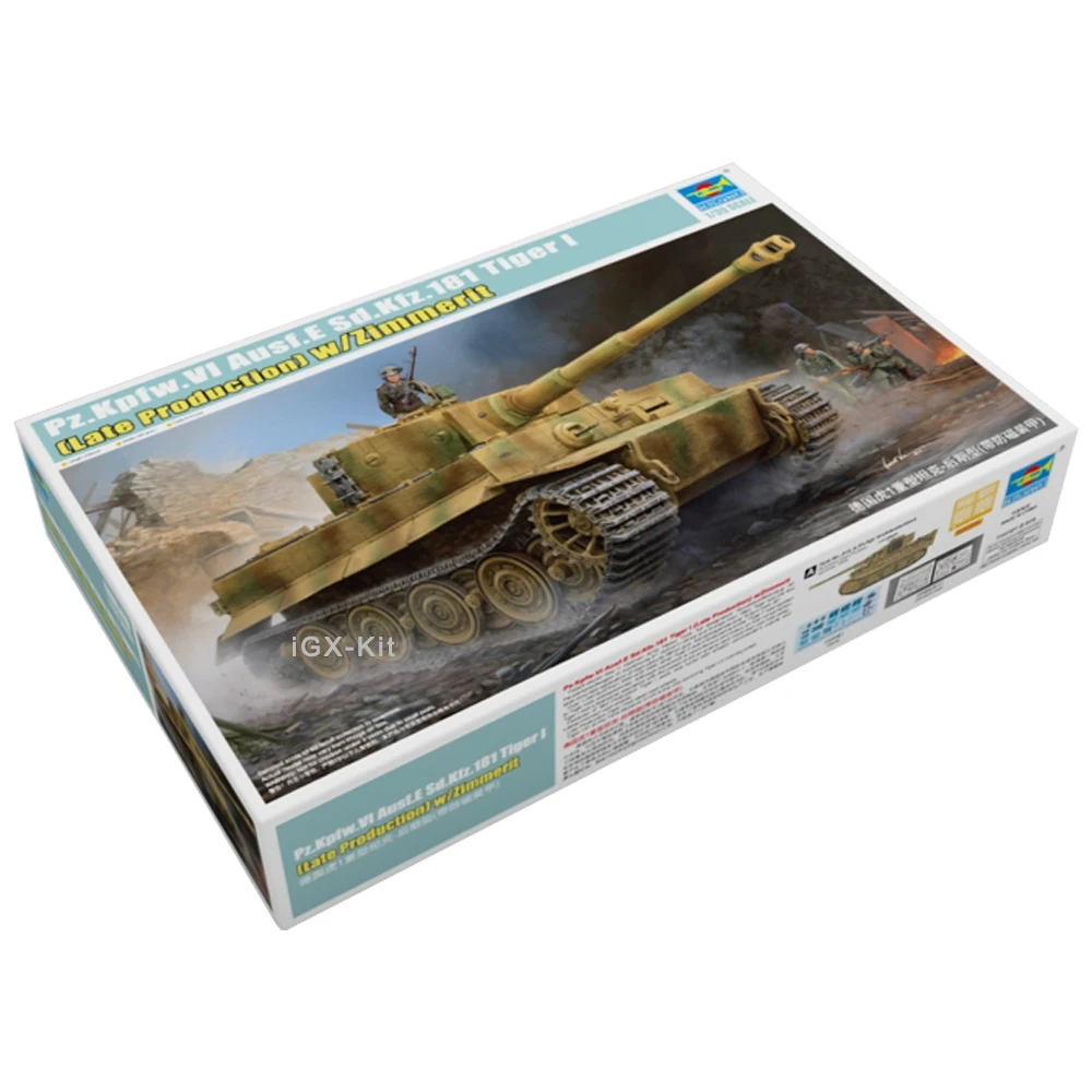 Trumpeter 09540 1/35 German PzKpfw VI Ausf E SdKfz 181 Tiger I Tank W/ Zimmerit Assembly Plastic Gift Toy Model Building Kit