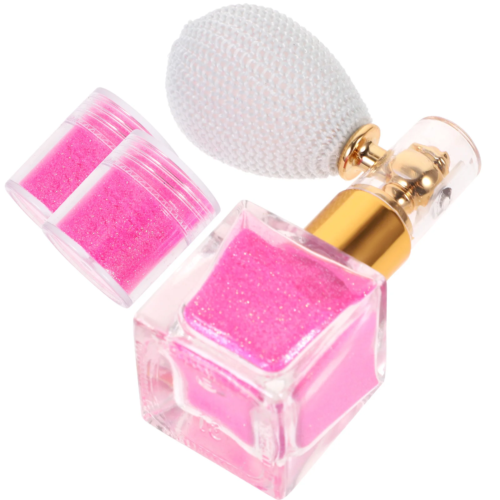 

1Set Pink Glitter Spray Shimmer Powder for Body Face Hair Highlighter with Effect Enhances Any