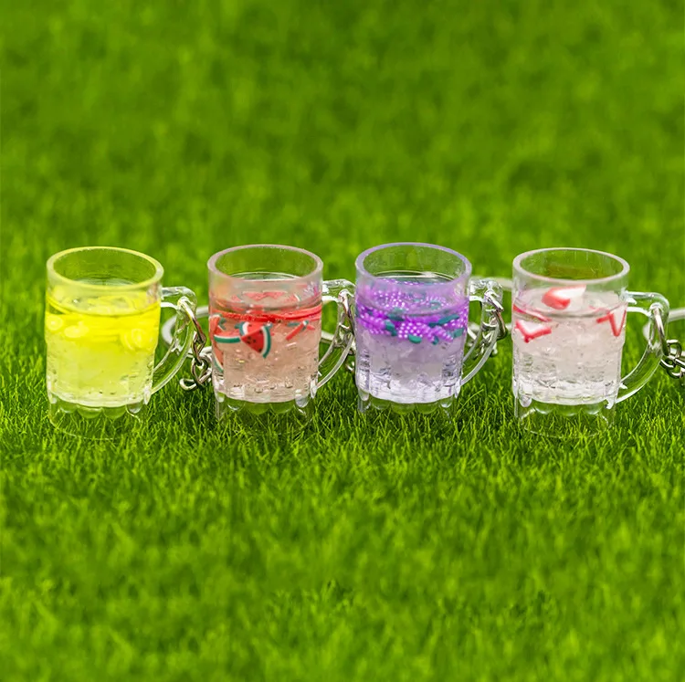 Simulation Fruit Cup Mini Transparent Cup Watermelon Cup Mobile Case Pendant Lemon Cup Strawberry Cup Welfare Gift