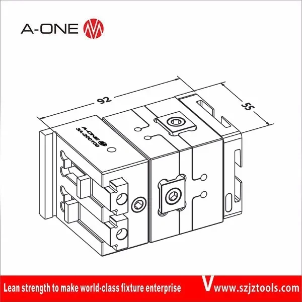 A-ONE high precision 3 axis Rotatable pendulum wire edm vise 3A-200109