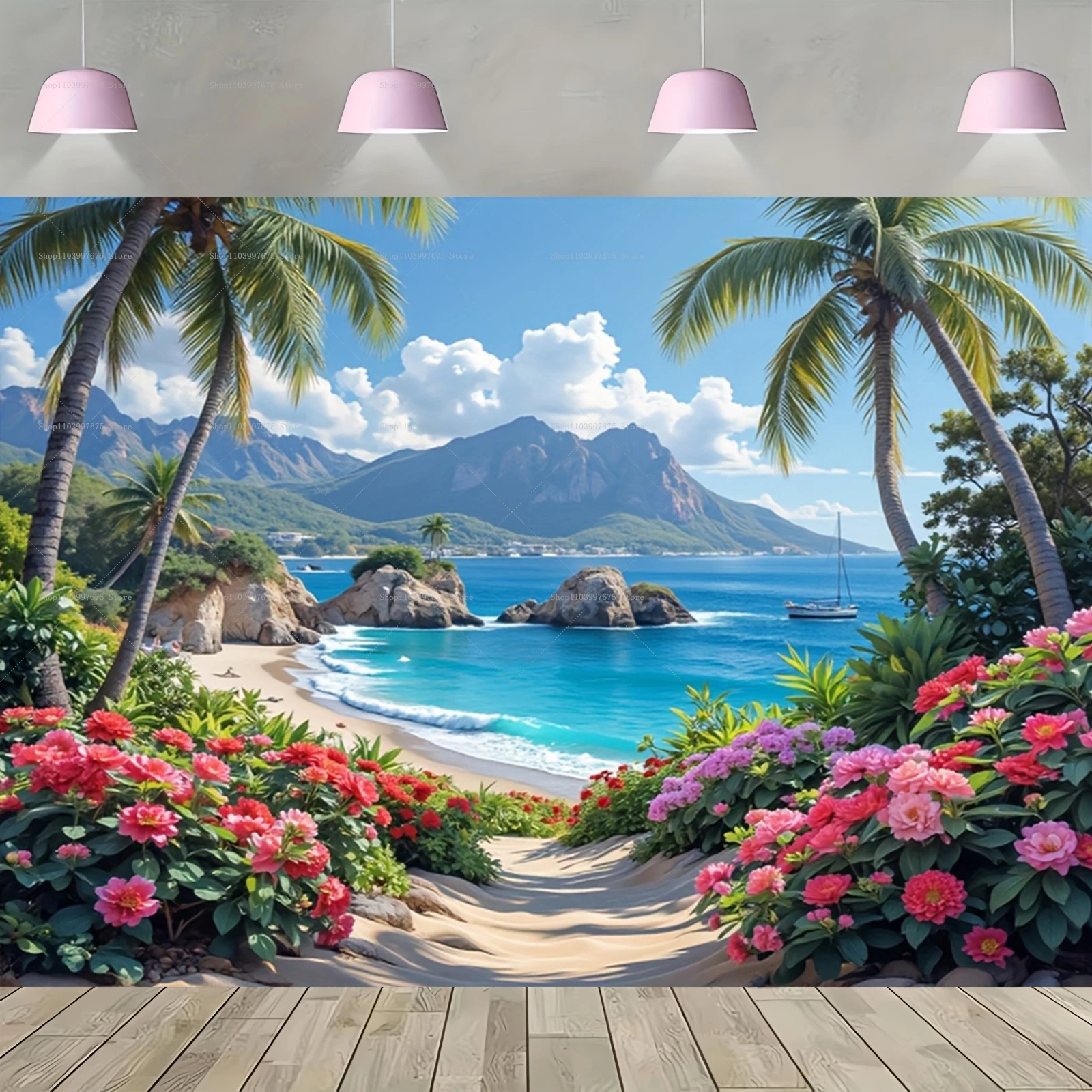 Summer Clothing Banner - Fondali con vista al mare sulla