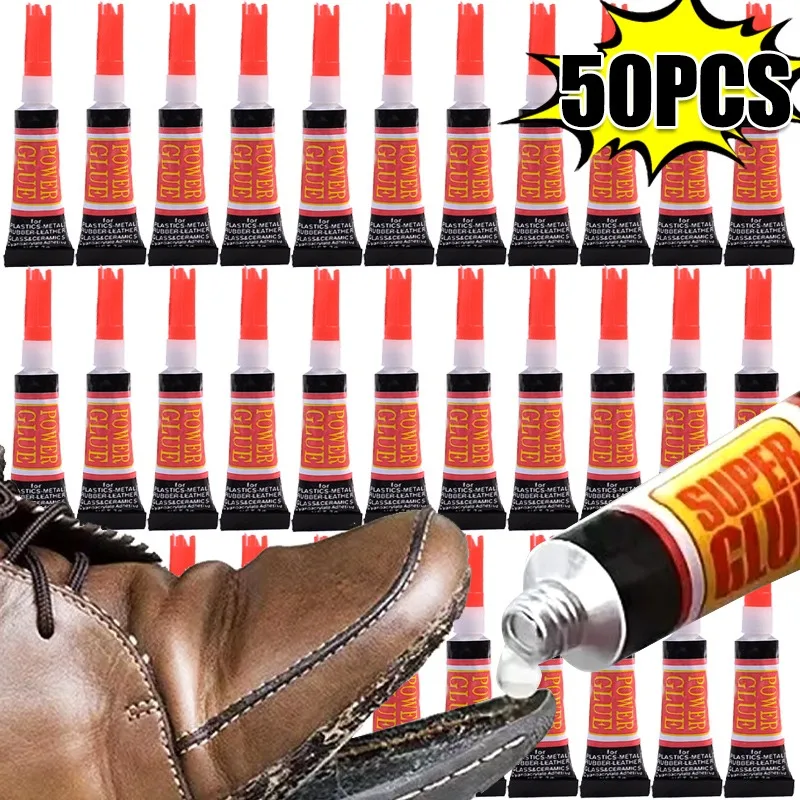 10-50PCS Liquid Super Glue 502 Wood Rubber Metal Glass Cyanoacrylate Adhesive Stationery Store Nail Gel Instant Strong Leather