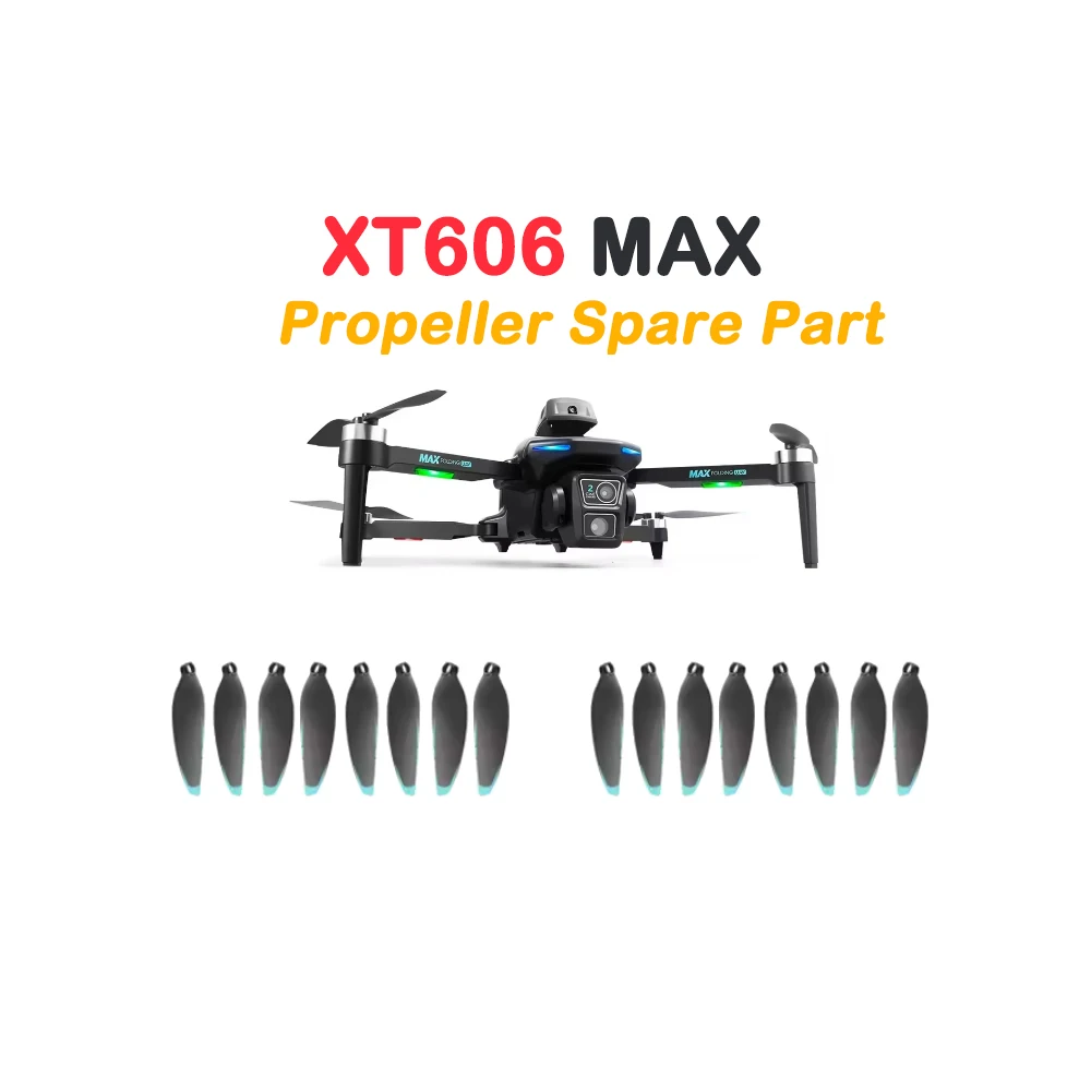 XT606 MAX Brushless Drone Original Propeller Spare Part XT606MAX Wing Rotor Blade Maple Leaf Part for RC Quadcopter XT606 Access