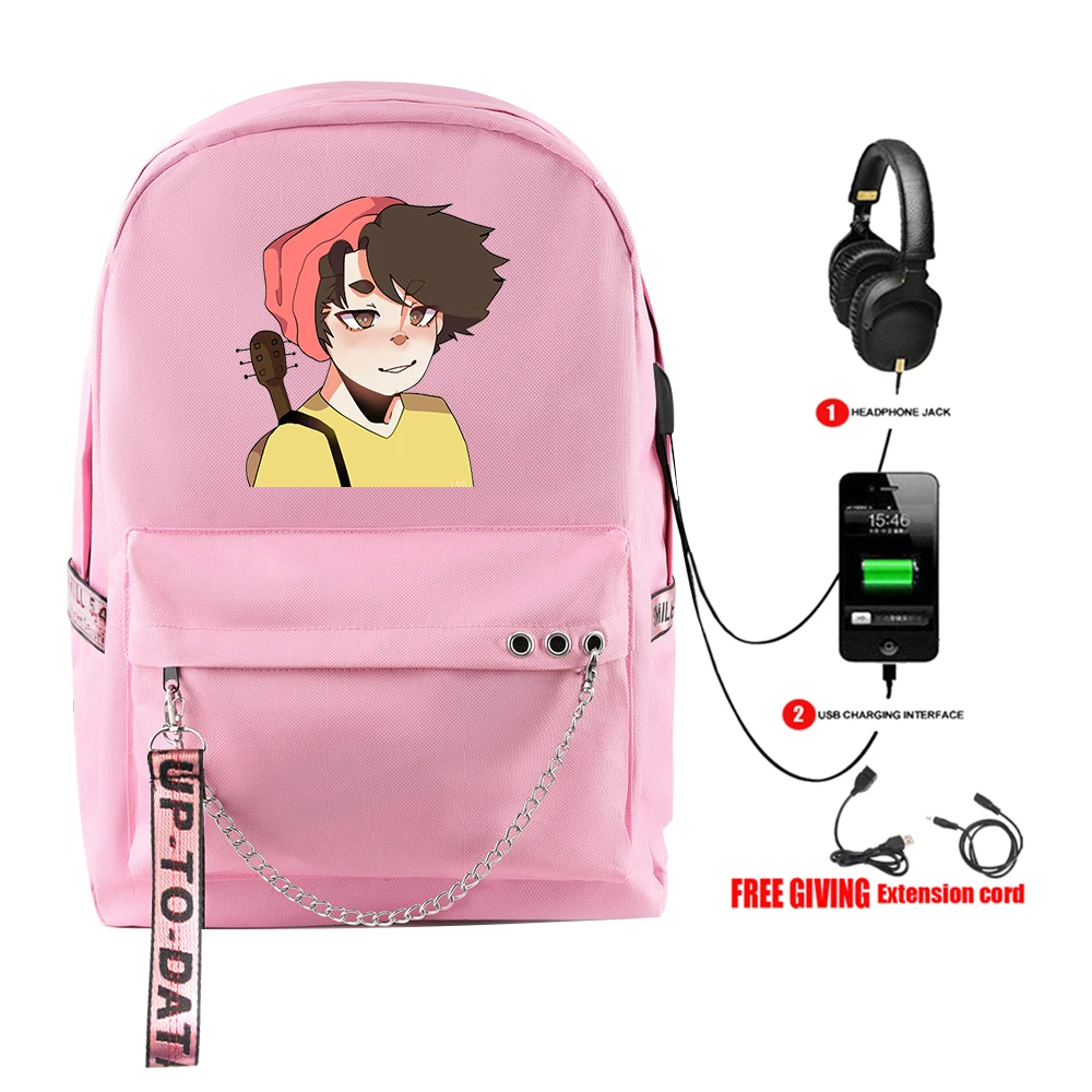 Classic Popular Funny Wilbur Soot Student School Bags Unisex Print Oxford Waterproof Notebook Usb Rechargeable Travel Backpacks