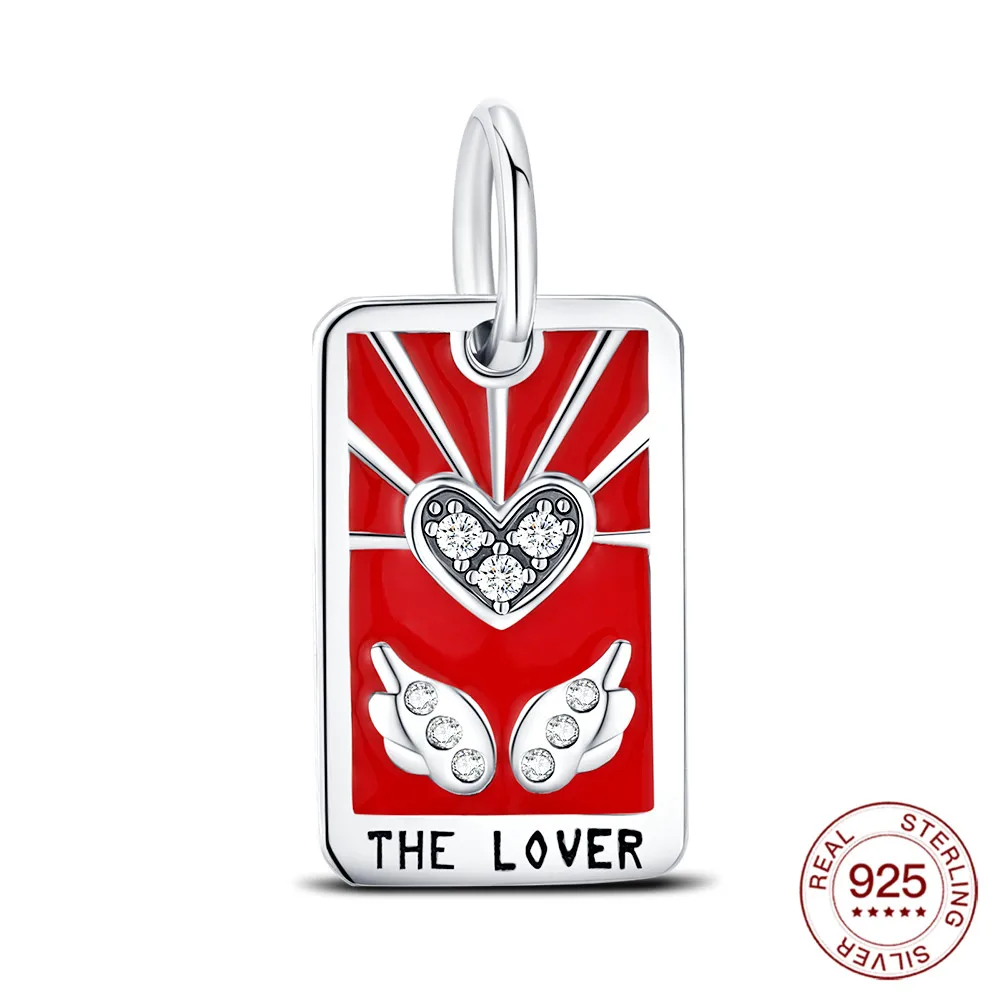 925 فضة سحر بطاقة التارو جمع الديكور الأصلي سوار المرأة الأزياء والمجوهرات للارتداء اليومي عطلة هدية