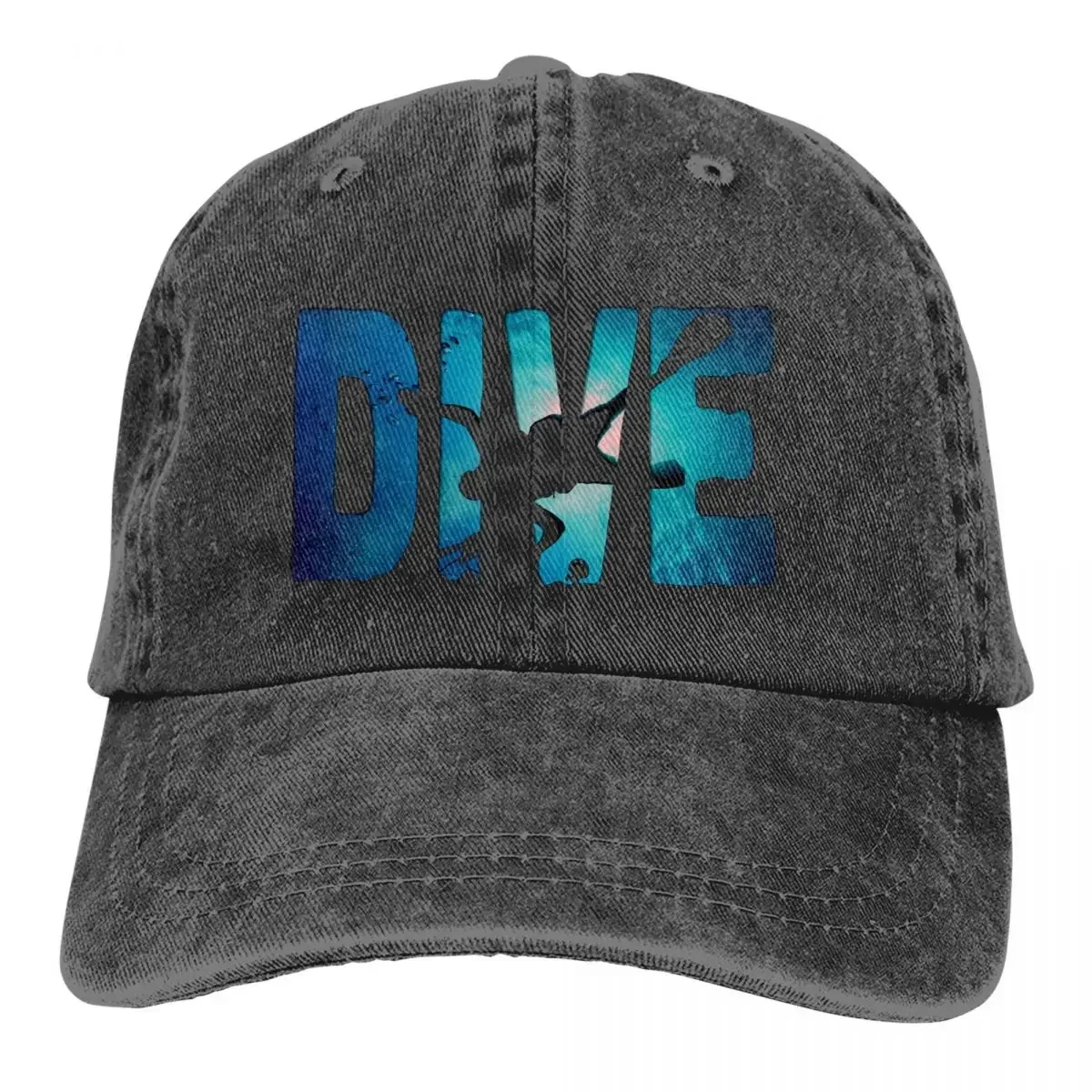 Pure Color Dad Hats Diver In The Deep Water Women's Hat Sun Visor Baseball Caps Dive Scuba Diving Peaked Cap