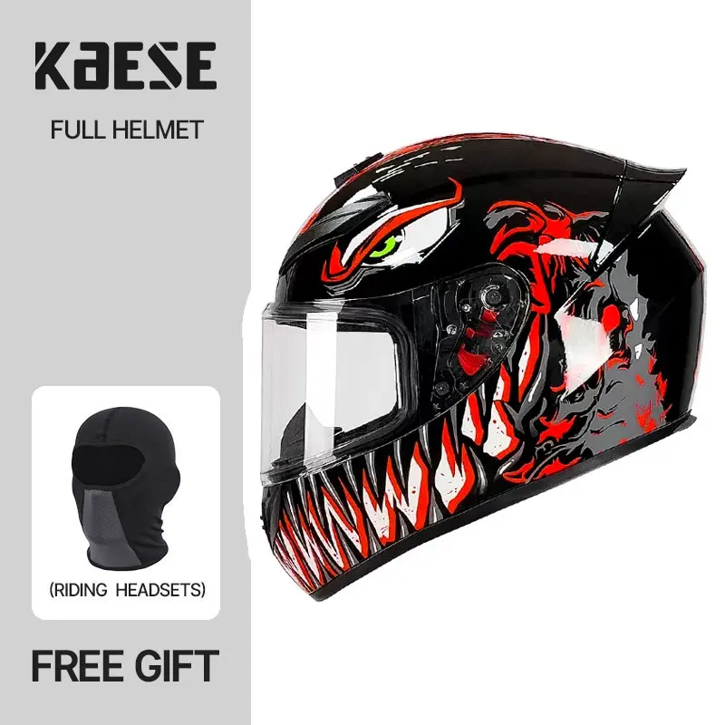 

Motorcycle Retro Personality Full Helmet Full Cover Electric Vehicle Safety Cap Four Seasons Helmet Motorcycle Full Face Helmet