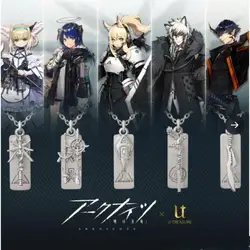Arknights SilverAsh Flamebringer Mostima Metal Necklace ornaments Pendant Cartoon and Anime periphery Children Toy birthday gift