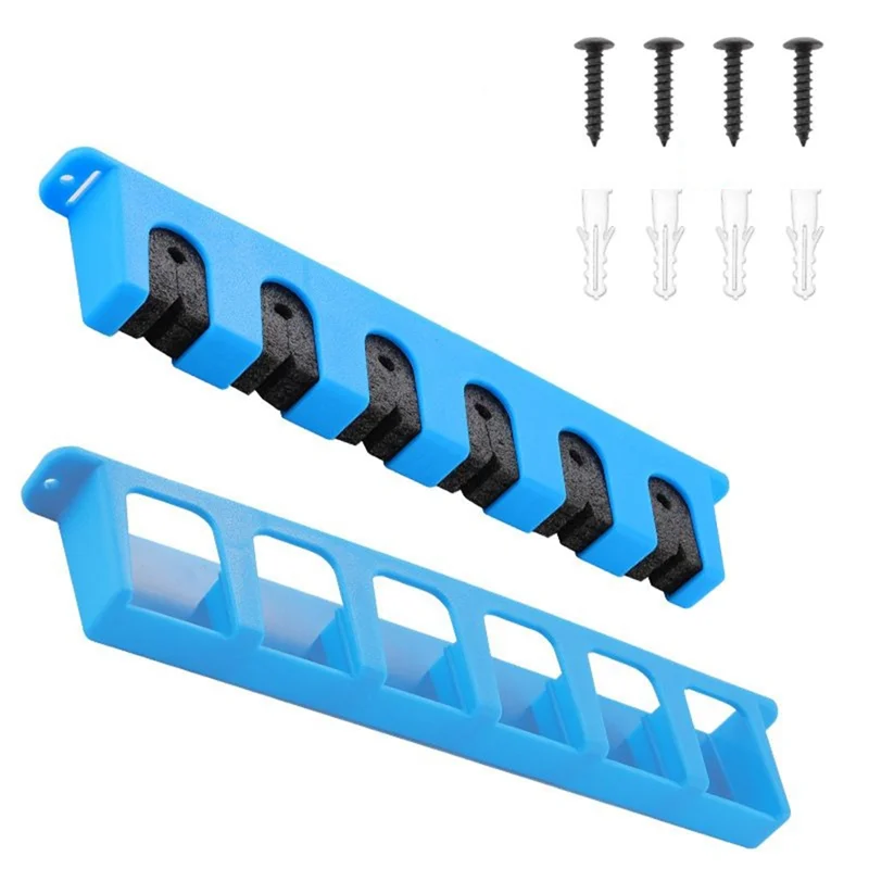 

Держатель удочки Вертикальное крепление для гаража, настенная стойка для удочки, вмещает 6 удочек Максимум